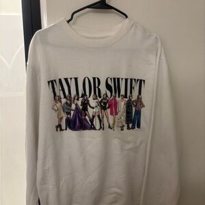 White Taylor Swift Midnights Eras Crewneck